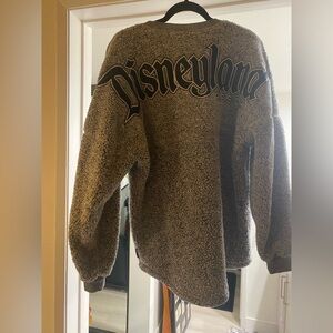 Disneyland Gray Crewneck Fuzzy Sweater Spirit Jersey - Size M